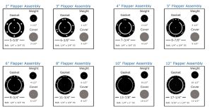 Flapper Valve Dimensions