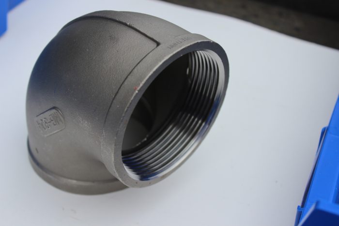 161-K401-48 | IrrigationSupplyParts.com -- Irrigation Fittings, Camlock, Ringlock, Drip Irrigation, Valves, Gauges 3" 150# 304 SS 90 Degree Elbow ISO 49