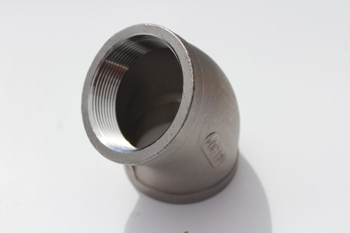 161-K402-32 | IrrigationSupplyParts.com -- Irrigation Fittings, Camlock, Ringlock, Drip Irrigation, Valves, Gauges 2" 150# 304 SS 45 Degree Elbow ISO 49