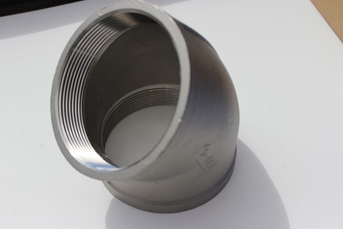 161-K402-64 | IrrigationSupplyParts.com -- Irrigation Fittings, Camlock, Ringlock, Drip Irrigation, Valves, Gauges 4" 150# 304 SS 45 Degree Elbow ISO 49