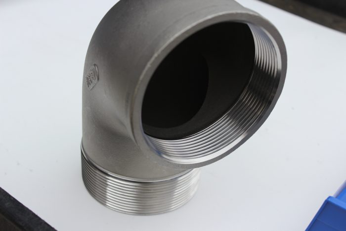 161-K403-64 | IrrigationSupplyParts.com -- Irrigation Fittings, Camlock, Ringlock, Drip Irrigation, Valves, Gauges 4" 150# 304 SS 90 Degree Street Elbow ISO 49