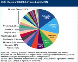 State shares of irrigated acres